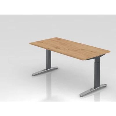 Afbeelding van XTRA XB 16 GC Bureau 160 x 80 Tafelhoogte I In hoogte verstelbaar Knoestige Eiken
