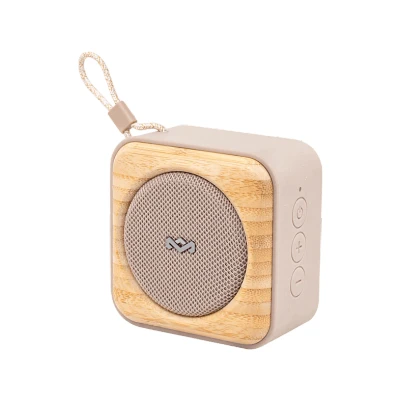 Afbeelding van House of Marley Roots bluetooth speaker Draadloze compacte Ingebouwde Flesopener Waterproof 10 uur Batterijduur Gemaakt van Duurzame Materialen Cream