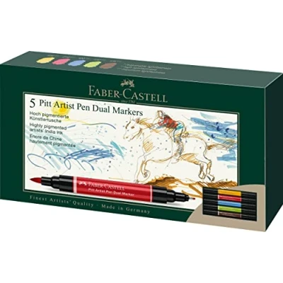 Afbeelding van Tekenstift FC Pitt Artist duo marker etui