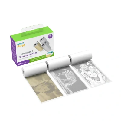 Afbeelding van myFirst Insta Wi &amp; 2 en navulling Thermal Sticker Transparant, goud zilver