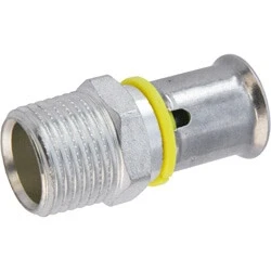 Afbeelding van Wavin Tigris M1 messing overgang perskoppeling gas 32x1bt