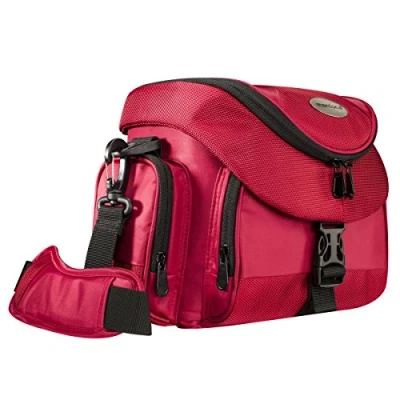 Afbeelding van mantona Premium fototas rood/zwart