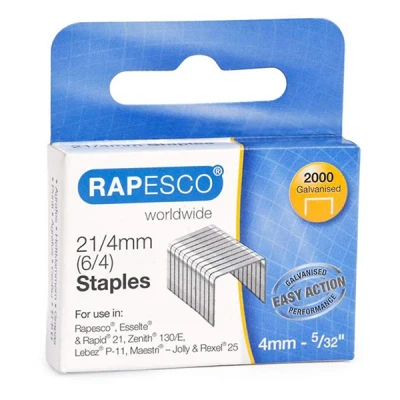 Image de Rapesco 21/4 agrafes galvanisées (2000 pièces)