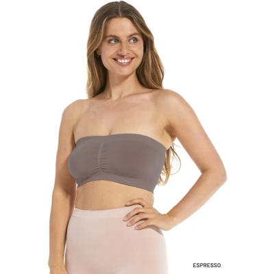 Afbeelding van Magic Bodyfashion Comfort Bandeau Strapless BH, Dames, Maat: 70C. 70D. 75B. 75C. 80A, Espresso