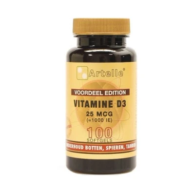 Afbeelding van Artelle Vitamine D3 25mcg 100st