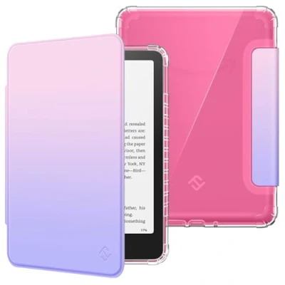 Afbeelding van FINTIE Hoesje voor 7 inch Kindle Paperwhite 2024 (12e generatie) en Colorsoft Signature Edition (1e generatie), transparante zachte TPU beschermhoes slaap /wekfunctie, schaduw fantasie