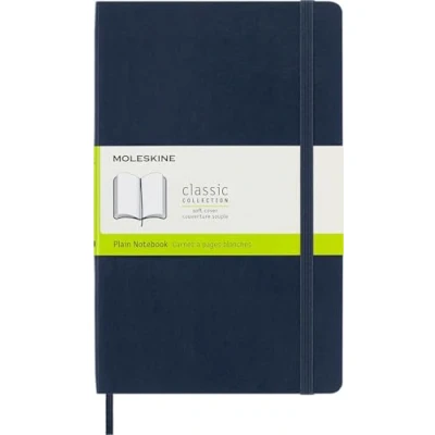 Afbeelding van Moleskine Notebook Large plain Soft Cover Safier blauw / 13 x 21 cm Papier, 70 gsm, zuurvrij, ivoorkleurig