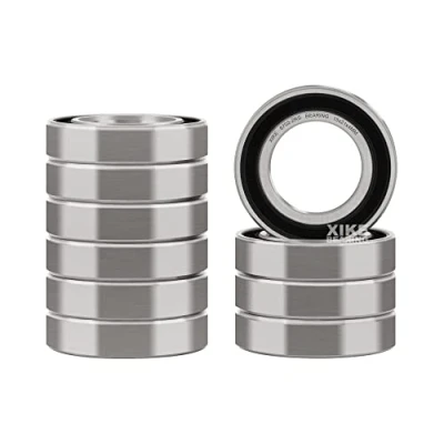 Afbeelding van XiKe 10 stuks 6702 2RS kogellagers 15 x 21 4 mm, dubbele rubberen afdichting 6702RS chroomstaal