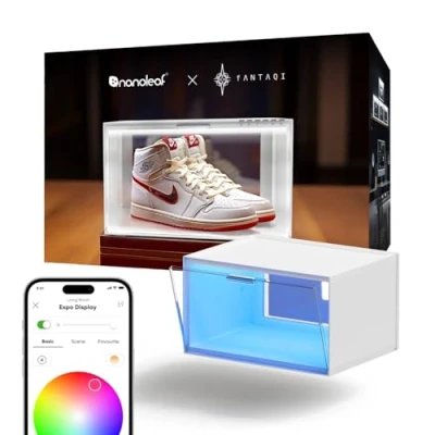 Afbeelding van Nanoleaf Smart Led Vitrinekast Uitbreidingsset 1 Display RGBW Google, Apple, Alexa Compatibel Wit