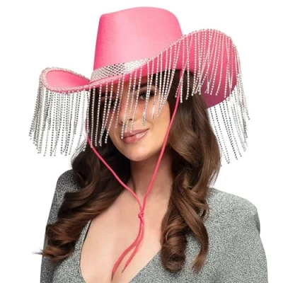 Afbeelding van Boland Hoed Showgirl Roze 59 Volwassenen Unisex Festival Bride to be
