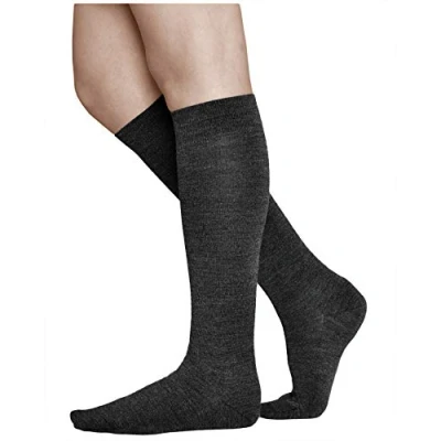 Afbeelding van VITSOCKS Hoge Merino wollen sokken, 80% warm, dames, knielang, voor de winter, zwart.
