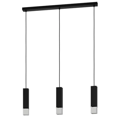 Afbeelding van EGLO Butrano Hanglamp GU10 77 cm Zwart;Zilver