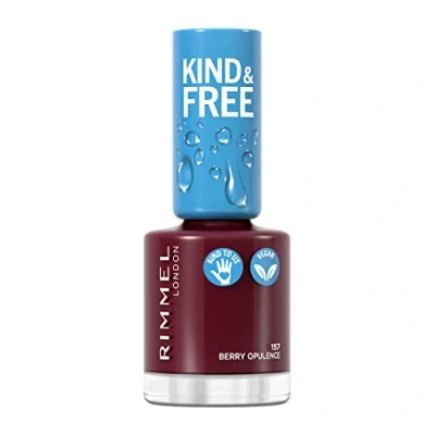 Afbeelding van Rimmel KIND &amp; FREE Vegan Nagellak 157 Berry Opulence 8 ml