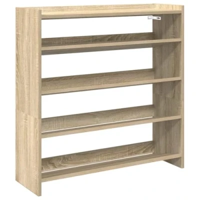 Image de vidaXL Étagère à chaussures chêne sonoma 80x25x81 cm bois ingénierie859907