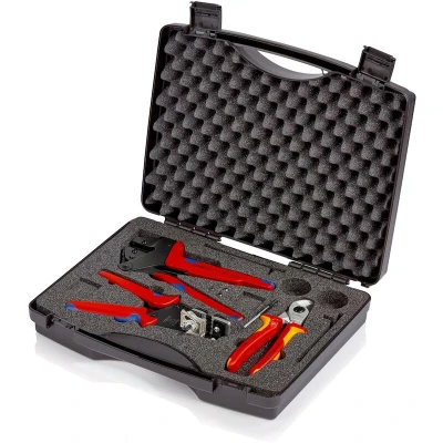 Afbeelding van Knipex 979101 3 delig gereedschapset voor zonnecel montage in koffer