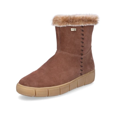 Afbeelding van Remonte Snowboots, Dames, Maat: 38, Sattel steppe brown Veloursleer