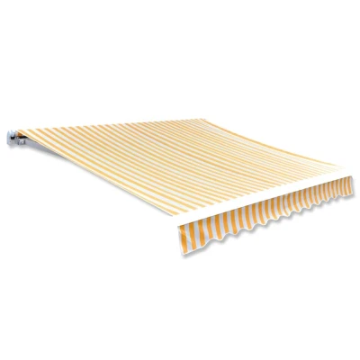 Afbeelding van Luifeldoek 4x3 m canvas zonnebloemgeel en wit