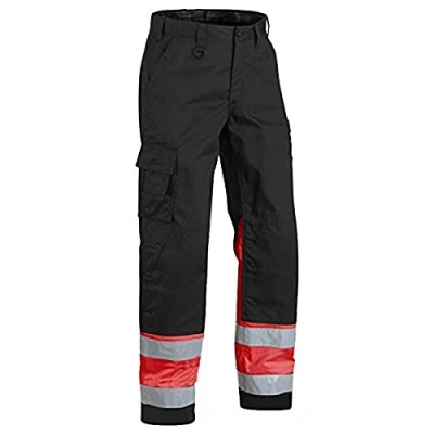 Afbeelding van Blaklader Werkbroek High Vis 1564 1811 Zwart/High Rood D124