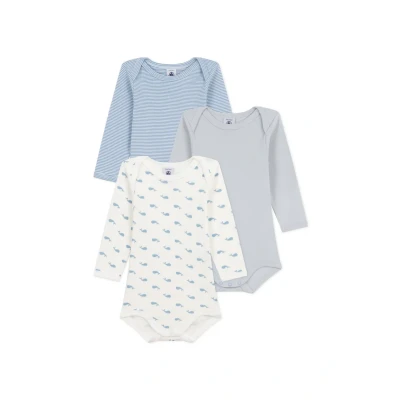 Afbeelding van Petit Bateau 3 PACK Unisex Body multicoloured voor kinderen, Maat: 80, Multi/coloured