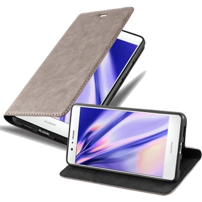 Afbeelding van Cadorabo Hoesje geschikt voor Huawei P9 LITE 2016 / G9 in KOFFIE BRUIN Beschermhoes met magnetische sluiting, standfunctie en kaartvakje Book Case Cover Etui