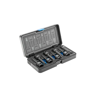 Afbeelding van Hogert Technik HT6R002 Doppenset 8 Torx Chroom Molybdeenstaal 1/2 Vierkant