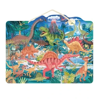Afbeelding van Speedy Monkey Magnetische puzzel (dinosaurussen) 48 stukjes 5+ 42x33x1cm