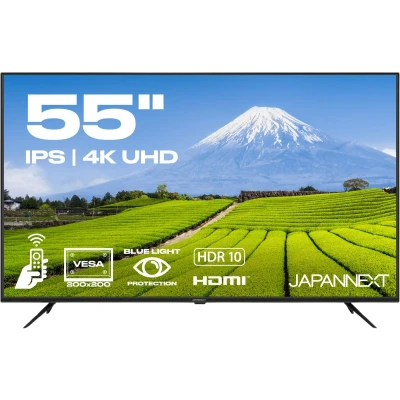 Afbeelding van JAPANNEXT Monitor Groot Formaat 55&quot; IPS 4K UHD (3840x2160) HDR Ingebouwde luidsprekers (8Wx2) G Sync/FreeSync 2 jaar garantie JN IPS5503TUHDR