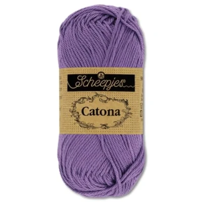 Afbeelding van Frida&#039;s Wollhaus Scheepjes Catona Amigurumi, 50 g, 100% katoen, voor breien en haken, 109 kleuren (113 Delphinium)