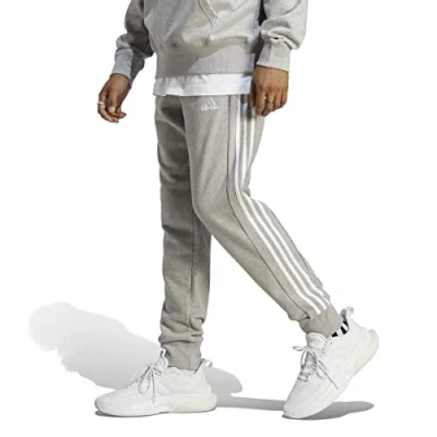Afbeelding van adidas Sportswear Essentials 3STRIPES Trainingsbroek, Heren, Maat: XXL, Medium grey heather white