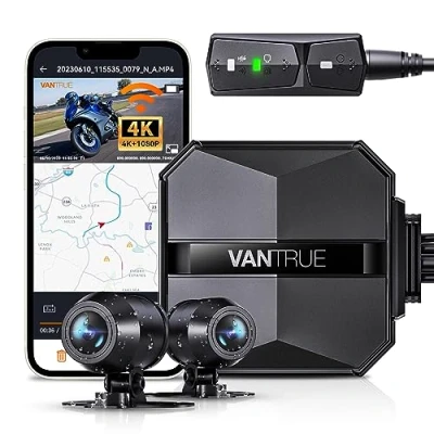 Afbeelding van Vantrue F1 4K Dual Wifi GPS Motor dashcam