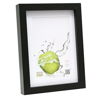Afbeelding van Deknudt Frames Fotolijst zwart met passe partout 20x30 / 30x40 cm