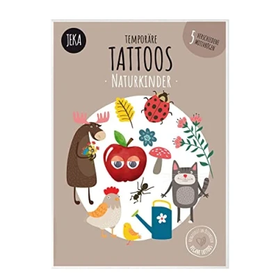 Afbeelding van Kindertattoo Natuur Plaktattoo Tattoos voor Kinderen Water Tatoeage Kids Plak Thema: Tattoo stoer