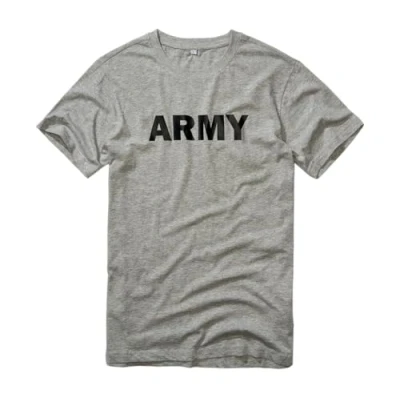 Afbeelding van Brandit ARMY Tshirt print, Heren, Maat: XL, Grey melange