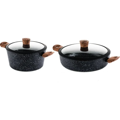 Afbeelding van Westinghouse Pannenset Marble Wood (Braadpan + Hapjespan) ø 28 cm Inductie en alle andere warmtebronnen