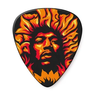 Afbeelding van Jim Dunlop Jimi Hendrix Voodoo Fire Plectrum 6 pack