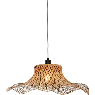 Afbeelding van GOOD&amp;MOJO Hanglamp Ibiza Bamboe/Zwart 65x65x20cm Bruin