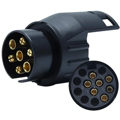 Afbeelding van CCLIFE 7 naar 13 polige universele adapter voor 12 V aanhangwagen, voeding autoaanhanger, fietsophanging, ophangadapter