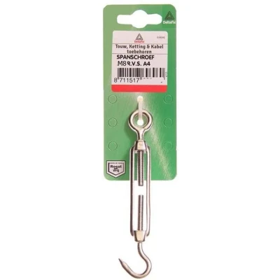 Afbeelding van Deltafix spanschroef standaard r.v.s. a4 120mm x 8 mm 1 st.