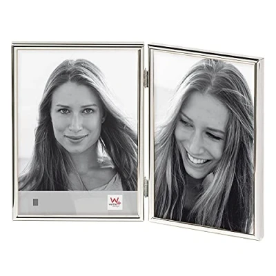 Afbeelding van walther design WD219S Chloe portretlijst 2 x 9 13 cm staand zilver