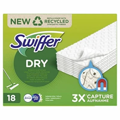 Afbeelding van Swiffer Vloerreiniger Droge Doekjes Navullingen 18 stuks