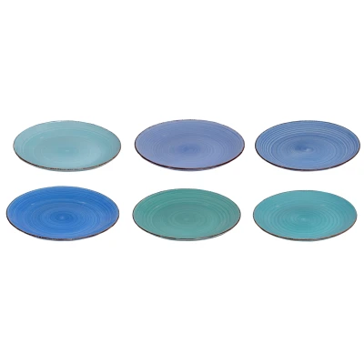 Afbeelding van Studio Tavola Dinerborden Ocean Blue ø 26.5 cm 6 stuks
