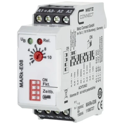 Afbeelding van Metz Connect 11065727 MARk E08 Tijdrelais Multifunctioneel 24 V/AC, V/DC 1 stuk(s) 1x wisselcontact