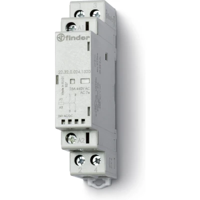 Afbeelding van Finder 22.32.0.024.4320 Contactor 2x NO 24 V/DC, V/AC 25 A 1 stuk(s)
