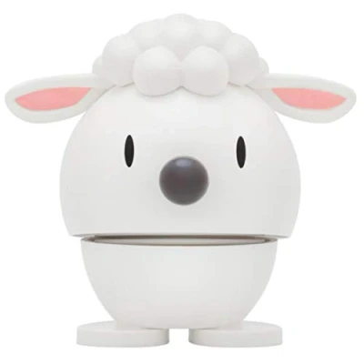 Afbeelding van Hoptimist Lam, schattige tafeldecoratie voor Pasen, kleine paascadeaus volwassenen, lentedecoratie binnen, 7,2 x 5,8 7,4 cm, wit