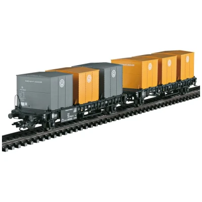 Afbeelding van Märklin 46661 H0 containertransportwagenstel Laabs van de DB
