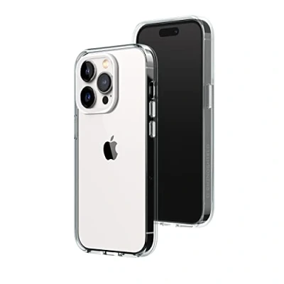 Afbeelding van RHINOSHIELD Transparant compatibel met [iPhone 13 Pro] Vergeelt niet, hoge transparantie, aanpasbare transparante beschermhoes Contour fotolenzen, wit