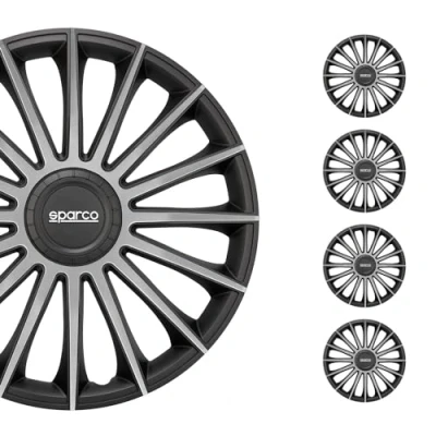 Image de Sparco Corsa Treviso 16 Noir / argent Enjoliveur