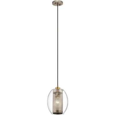 Afbeelding van Kichler LED Pendelarmatuur Asher II 1X E27 Max 60W Dimbaar Antique Pewter