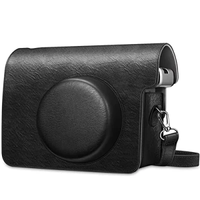 Afbeelding van Fintie Fujifilm Instax Wide 300 Instant Camera beschermhoes, premium beschermhoes met afneembare riem, zwart