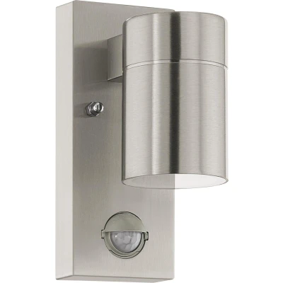 Afbeelding van EGLO Riga 5 Wandlamp Buiten Sensor GU10 16,5 cm RVS